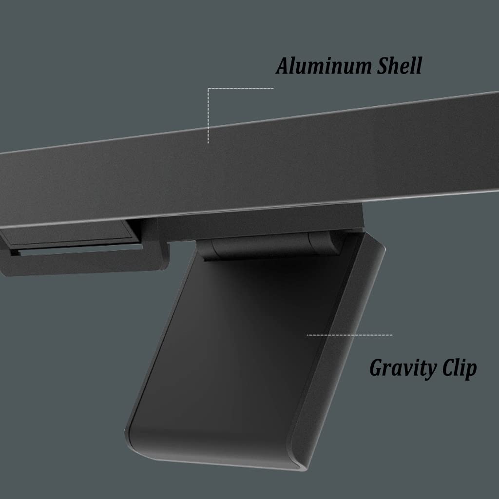 2pcs Luz del Monitor de Computadora, Luz de Barra de Pantalla LED, Lámpara de Trabajo de Lectura Electrónica con Atenuación Continua, Sin Deslumbramiento en la Pantalla, Lámpara de Oficina en Casa