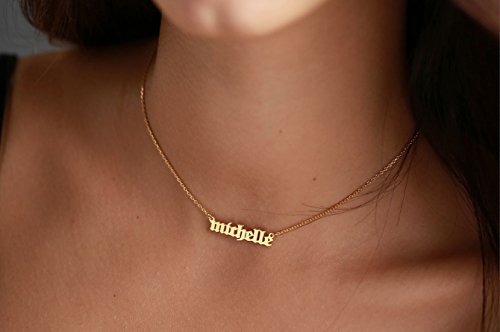 Name Necklace 18k Gold filled 