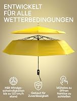 Repel Regenschirm Klein, Sturmfest, Kompakter, Robuster Taschenschirm Automatik, Sturmfest, Reise Regenschirm, Leichtes, Starkes Fiberglasgestell, Wasserdicht - Für Rucksack & Handtasche – Ansicht 2