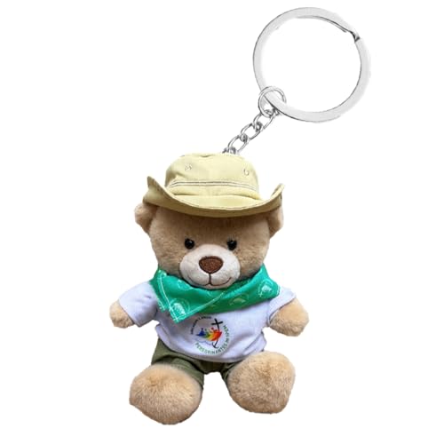 PILGRIM'S BACKPACK Oso de peluche Jubileo llavero, producto oficial jubileo 2025 (MICRO)