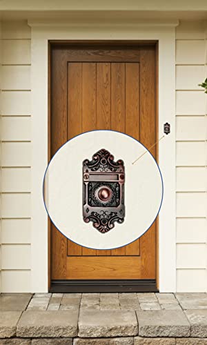 Akatva Decorative Doorbell Button – Finest Quality Bell Push Button – Easy To Install Calling Bell Button – Vintage Décor Doorbell Button Finely Hand Crafted - Doorbell Wired - Antique Copper Finish #TOP2