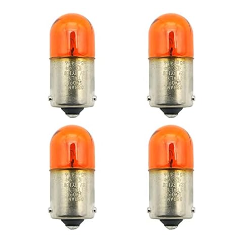 BSK 12V RY10W BAU15S 5009 Amber Turn Signal Light Bulbs - Pack of 4 Cover