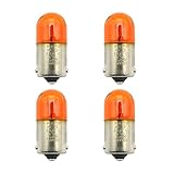 BSK 12V RY10W BAU15S 5009 Amber Turn Signal Light Bulbs - Pack of 4