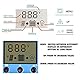 JZK 20A 12V/ 24V Intelligenter Solarpanel Laderegler Solar Panel Regler mit LCD-Display USB-Anschluss, Überstromschutz, für Solarpanel Batterielampe LED Beleuchtung