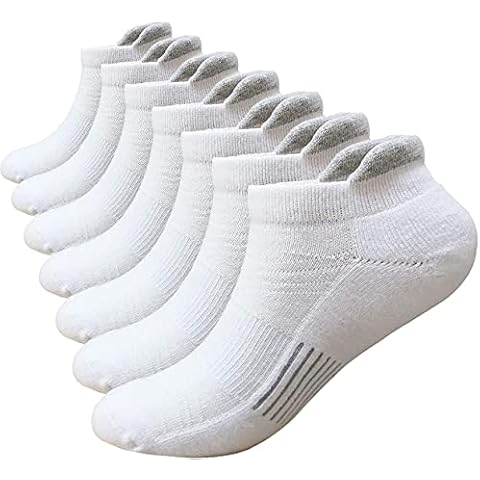 Men's Ankle Low Cut Anti-Blister Athletic Performance Comfort No Show Running Cotton Cushion Socks 10-13 Tab L and XXL Cover