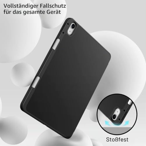 JETech Hülle für iPad Air 11" M4/M3/M2 & Air 5/4 10,9", Schwarz – Ansicht 4