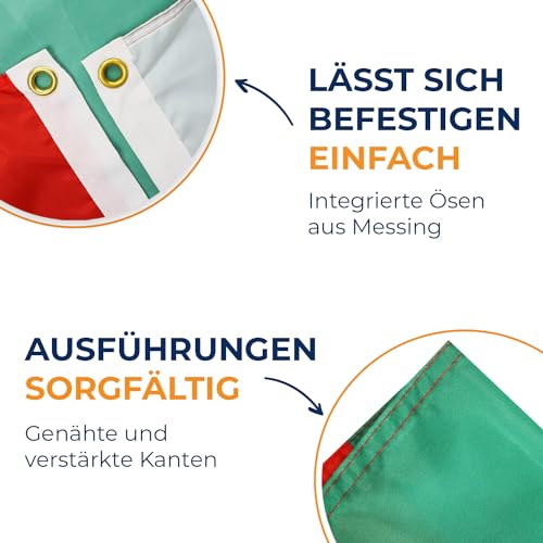 AZ FLAG - Flagge Bulgarien - 150x90 cm - Bulgarische Fahne 90 x 150 Cm Feiner Polyester - Flaggen