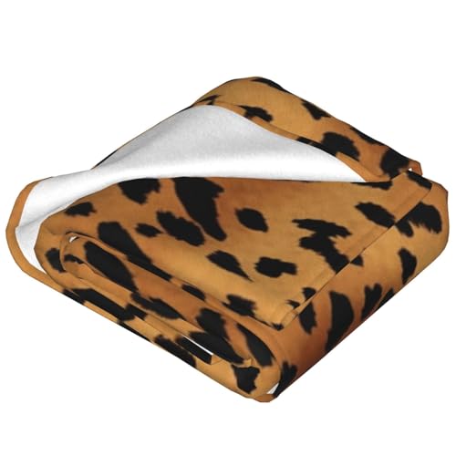 Couverture flanelle léopard en microfibre de qualité supérieure toutes saisons