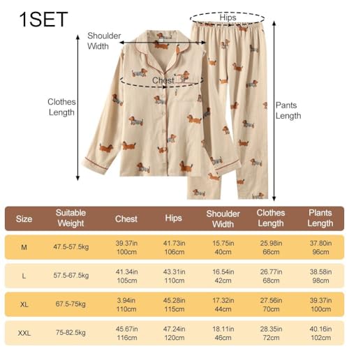 Pyjama teckel coton confortable contre les nuits fraîches - 7