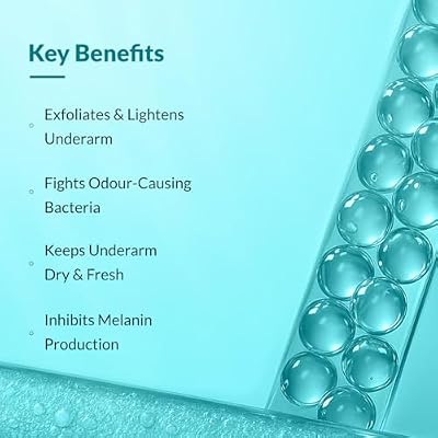 Fixderma Nigrifix Underarm Ocean Roll on مع 6% AHA وحمض اللاكتيك و1% حمض الماندليك وحمض الكوجيك | يضيء البشرة ويقشرها تحت الإبط | للبشرة الحساسة - 60 مل