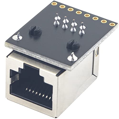 whiteeeen 2pcs RJ45 Breakout Board 8P8C Ethernet miniatura 4