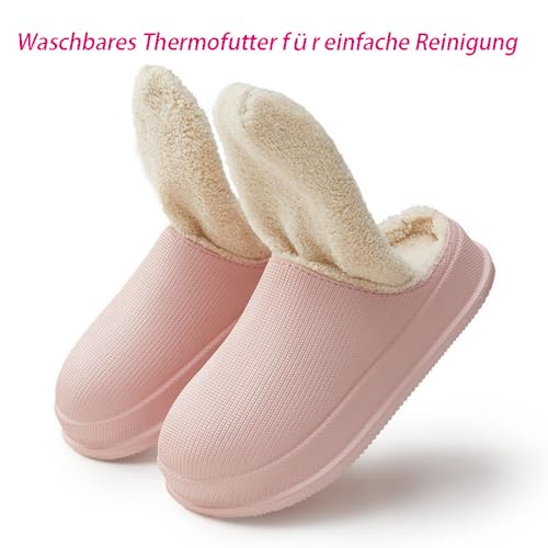 Cloud Slippers Winter, Pillow Warm Fuzzy Cushioned Indoor/Outdoor Slippers, Thick-Sole House Slides for Men & Women4