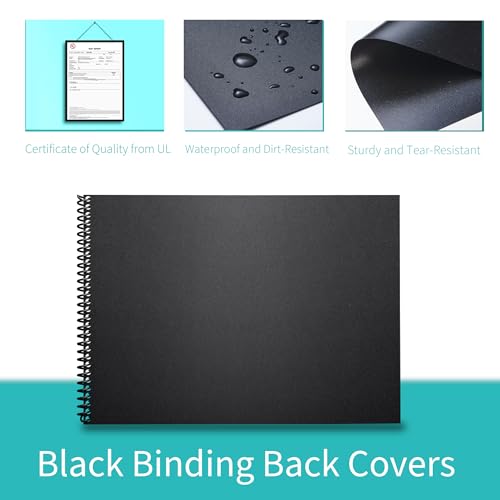 Image of Binditek 100 Pack Binding Covers Set, 11x17 Inches, 10Mil PVC & 16Mil Poly