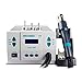 Quick 861DW 1000W Hot Air Gun Soldering Station Intelligent Digital Display Automatic Sleep Fast Desoldering Hot Air Rework Station with 3 Nozzles Heat Gun For Phone PCB Chip Repair