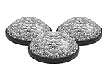 BuzzyGo Natural Fly Deterrent 3-Pack - Chemical-Free, Light-Powered Domes to Repel Flies Indoors & Outdoors, Safe for Kids & Pets - Includes Suction Cups