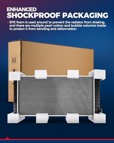 Image of KAX CU618 Radiator Replacement for 1988-1993 C1500 /K1500 /K2500 /C2500 5.0 /5.7L, (w /Transmission Oil Cooler; w /o Engine Oil Cooler; with 28.25 inch Between Tank)