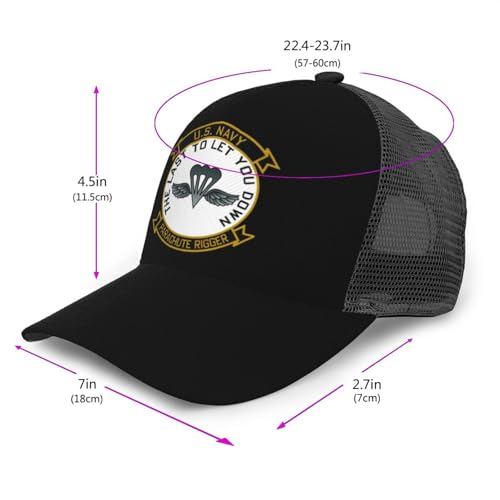 Parachute Rigger Mesh Baseball Cap - Classic Adjustable Peak Cap, Trucker Hat for Men & Women3