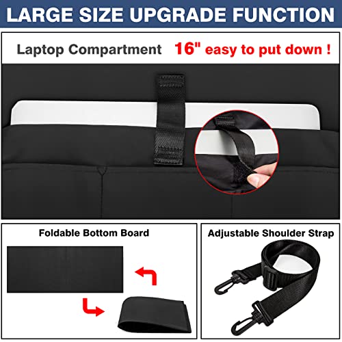 Image of IBFUN Utility Tote Bag with 24 Pockets, Large Teacher Tote for Women with Laptop Compartment, Travel Tote Bag with Zip Top