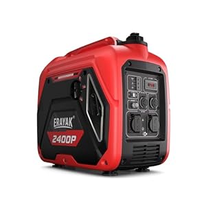 ERAYAK 2400W Portable Inverter Generator for Home Use, Super Quiet Small Generator for Camping Outdoor Emergency Power Backup, Gas Powered Engine, EPA, ECO Mode
