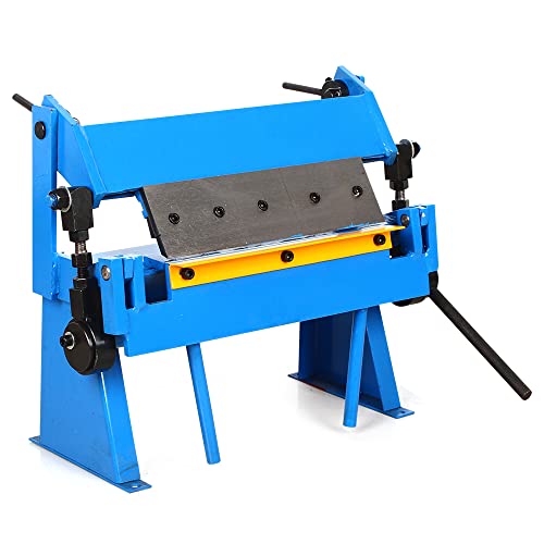 CCAUUB Panchina piegatrice in ferro da 0 a 135°, piegatrice manuale, piegatrice manuale, piegatrice in lamiera, colore blu, 30 kg, larghezza massima di lavoro 305 mm