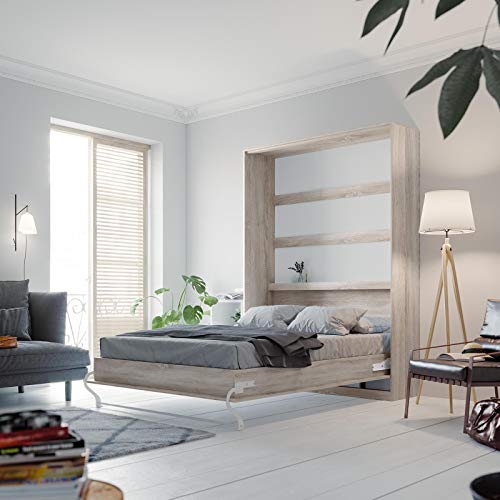 SMARTBett Standaard 140x200cm Vertikaal Sonoma Eik Comfort | Opklapbed, Muur Bed, Klapbed, Kastbed, Opklapbaar Bed - Image 7