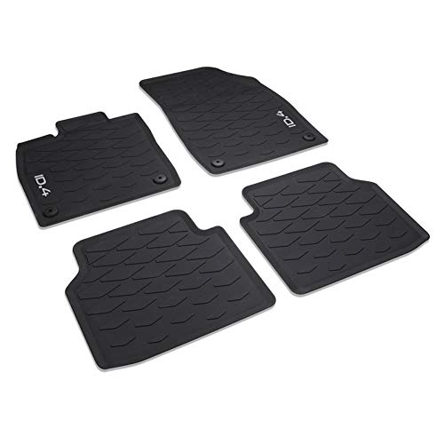 Volkswagen 11B06150082V Gummi Fußmatten Premium Allwettermatten 4X Gummimatten, mit ID.4 Schriftzug