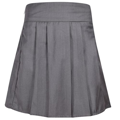 Falda plisada de colegio para niñas con cintura elástica cómoda de verano de 5 a 14 años 4