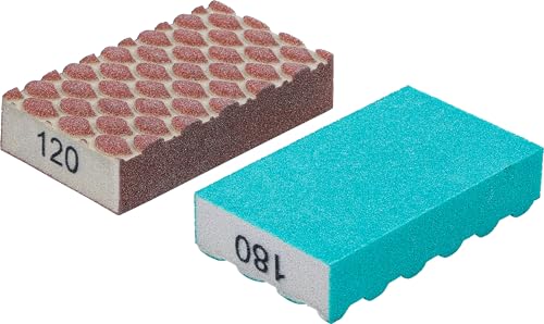BGS DIY 80812 | Schleifschwamm-Satz | K 120, 180 | 2-TLG.