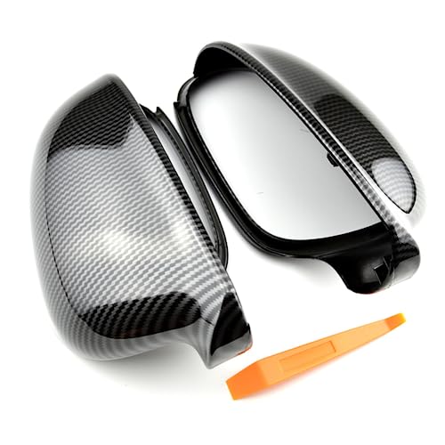 Pièces de voiture remplacement rétroviseur latéral carbone pour VW Golf 2007