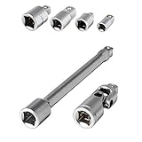 角利サンドリー ソケットアダプターセット 4本組 SAS-4（エクステンションバー・ユニバーサルジョイントセット SJS-2付き)