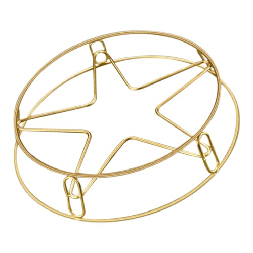 OFFSCH 1pc Golden Stainless Steel Pot Stand Multi Functional Kitchen Steam Rack Pot Storage Holder for Cooking and Steaming Versatile Design