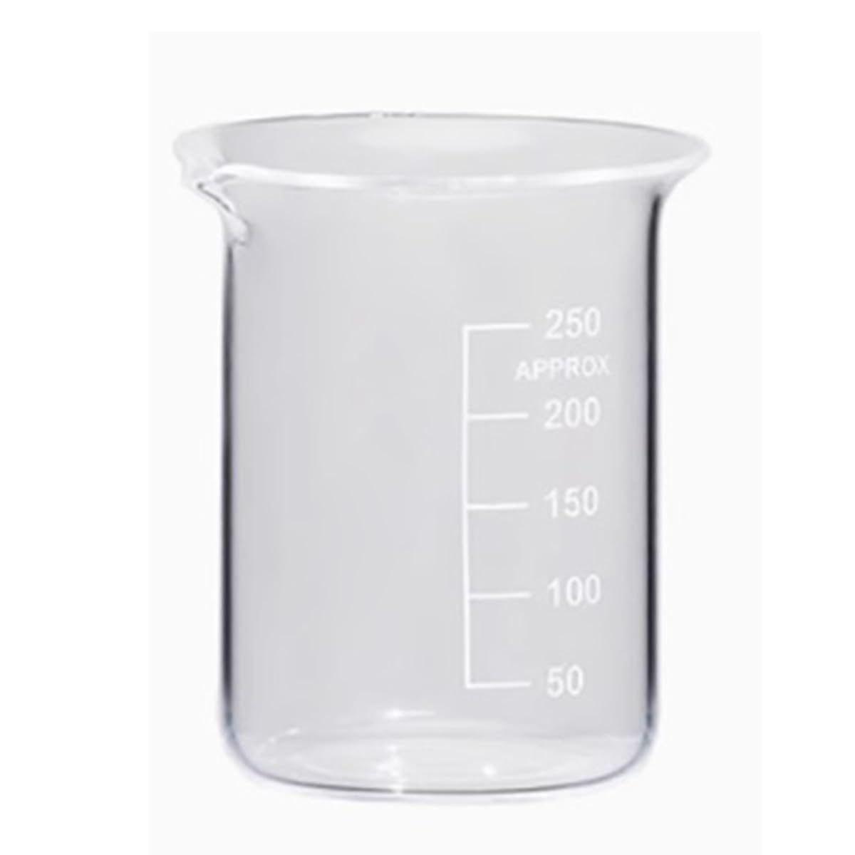 Laborglaswaren Quarzbecher, hochtemperaturbeständig, graduiertes experimentelles Glasinstrument(500ml)