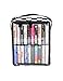 Fydelity Audio Cassette Tape Storage Case Holds 20 Cassettes | Rigid Sides, Clear Zipper Top, Cassette Tape Holder for Car - Music cassette tape case w/Carry Handle - Checkered