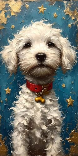 Peinture diamant kit complet animal | Décoration murale maison salon grand format 40x80cm