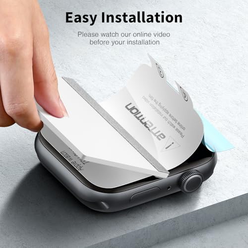 LK 8 Stück Schutzfolie für Apple Watch Series SE3/SE2/SE/6/5/4 44mm Displayschutzfolie, Volle Abdeckung Displayfolie, Blasenfrei, Volle Abdeckung, HD-klar, Flexibel und Kratzfest Weiches[Premium] TPU