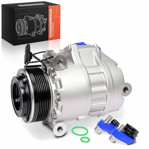 Frankberg Sistemas de aire acondicionado Compresor de aire acondicionado con embrague Gasolina Compatible con X5 E70 3.0Si (200 KW/272 PS) 2006-2008 Replace# 64529185142incl. aceite premezclado