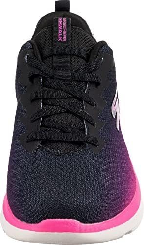 Skechers Women's GO Walk AIR 2.0-Quick Breeze Sneaker, Black/Hot Pink, 9.5 | Image 3