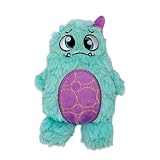 Bite Force - Durable & Strong Dog Toy Light Blue Monster with Squeaker, Kevlar-Reinforced for Aggressive Chewers.