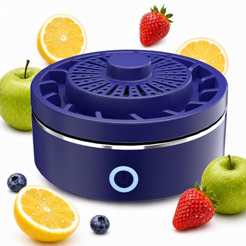 Fruit and Vegetable Washer Purifier IPX7 Waterproof Wireless Produce Cleaner with OH-ion Disinfection Technology Removes Wax Pesticides for Cleaning Fruits Vegetables Grains Rice and Seafood