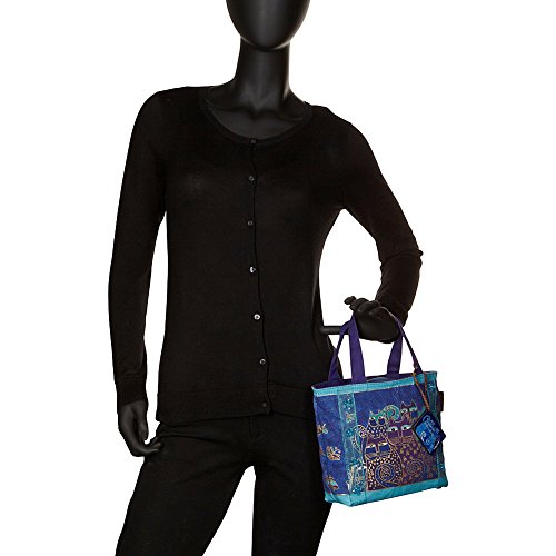 Bolso Tote Laurel Burch Indigo Cats Azul Talla Única miniatura 2