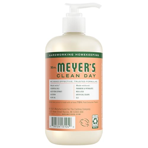 Image of MRS. MEYER'S CLEAN DAY Liquid Hand Soap, Geranium, 12.5 fl oz, 3 Pack