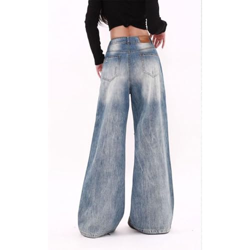 Jeans for Women Wide Leg Baggy Jeans Y2K Cargo Pants Casual Loose Boyfriends Trousers Vintage Streetwear4
