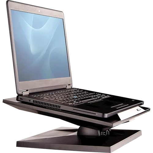 Fellowes 8038401 Support Ventilé pour PC Portable Noir ergonomique