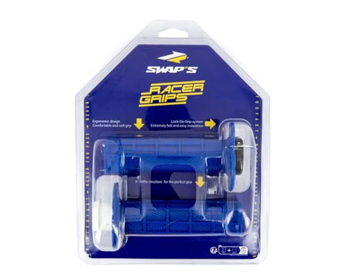 Poignées Cross Lock On Bleu grip guidon anti glissement tout terrain