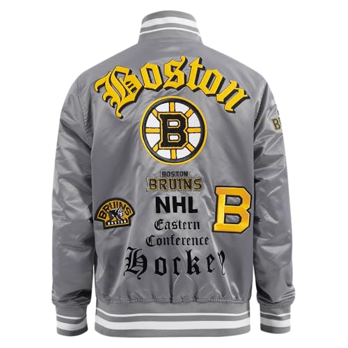 Image of Pro Standard Mens NHL Old English Satin Jacket