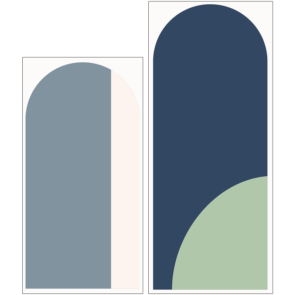 MAGICLULU Adesivi Murali Geometrici in PVC Resistente, Set 2 Pezzi per Decorazione Pareti di Camere da Letto, Soggiorni e Ambienti Moderni