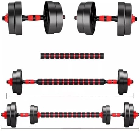 Kit Halteres de Anilhas E Barras Ajustáveis 15kg - Home Gym Fitne...