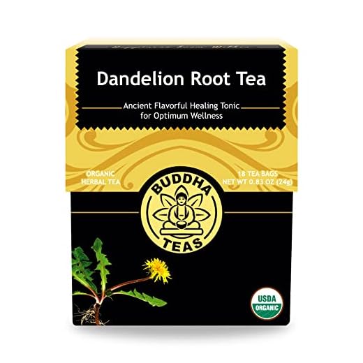 Organic Dandelion Root Tea - Kosher, Caffeine-Free, GMO-Free - 18 Bleach-Free Tea Bags