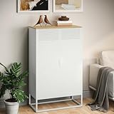 ⭐ STABIL UND PFLEGELEICHT – Die pulverbeschichtete Stahloberfläche ist kratzfest und langlebig, ideal für den täglichen Einsatz in Büro, Flur oder Wohnzimmer