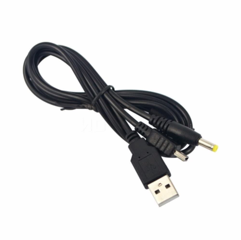 Mr. Gadget's Solutions 2 In 1 USB to Mini 5Pin Data & Power Cable for PSP PS3 / Excellent Quality
